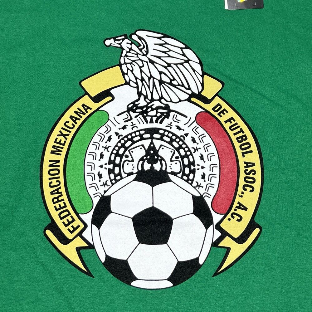 Adidas Mens Seleccion Nacional de Mexico Futbol Soccer The Go-To Tee Shirt New L - Picture 3 of 6